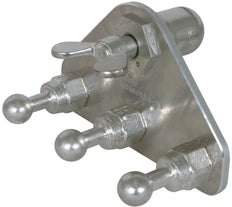 Dehn Earth Connecting Plate With 3 Fixed Ball Points - 728625