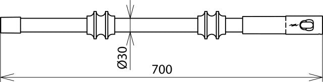 Dehn M12 Insulation Element With Threaded Bushing And Plug-In Coupling - 766114