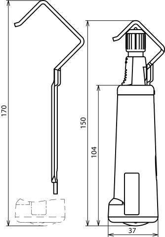 Dehn Helix Stripping Tool For HVI Conductors D 20-27mm - 597230