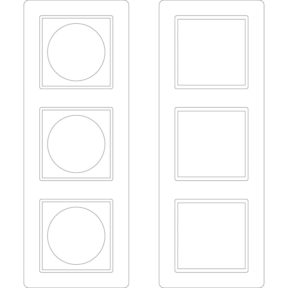 Schneider Electric M-Creativ 3-Gang Frame Label Sheet - MTN4063-3500