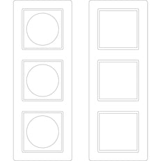 Schneider Electric M-Creativ 3-Gang Frame Label Sheet - MTN4063-3500