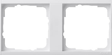 Gira Event 2-Way Intermediate Frame Matte Pure White - 146227 [2 pieces]