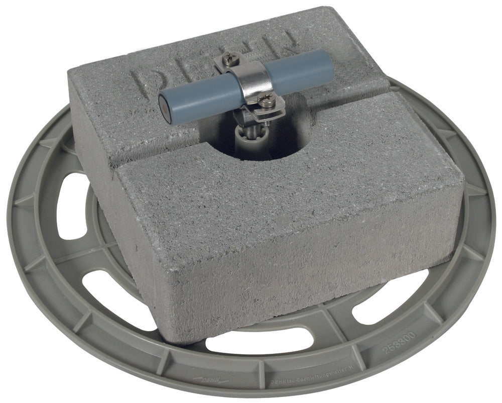 Dehn Roof Conductor Holder With Support Plate And Concrete Block - 253229