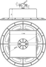 Dehn Roof Conductor Holder With Support Plate And Concrete Block - 253229