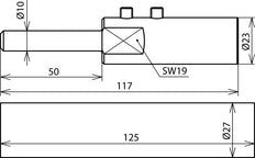 Dehn Connection Element With Mounting Accessories For HVI Long Conductor - 819199