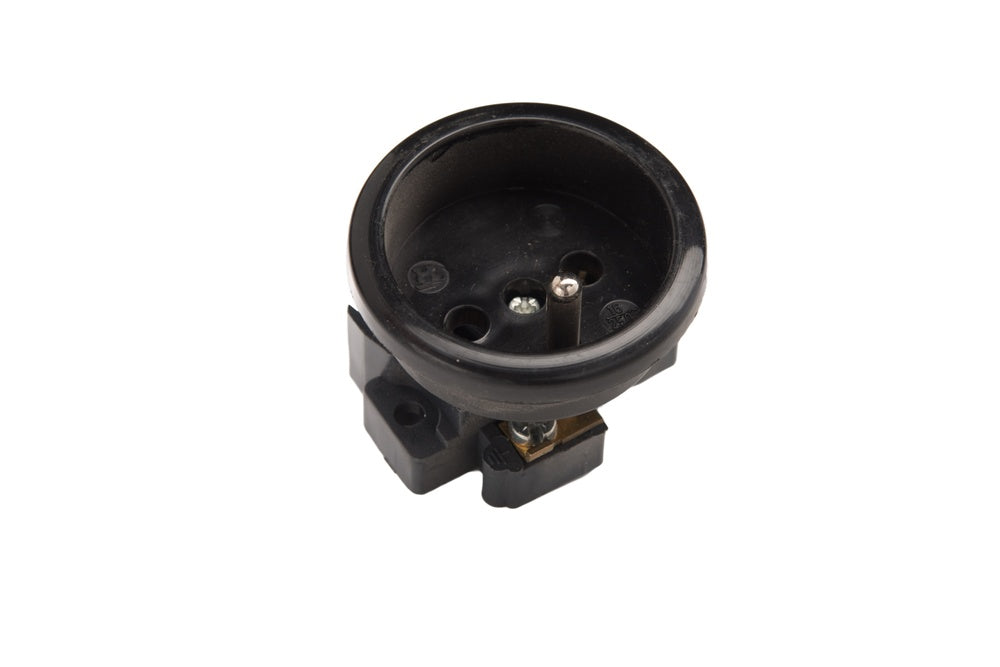 Martin Kaiser Black Flush-Fitting Socket With Earthing Pin IP20 - 491/SW [40 Pieces]