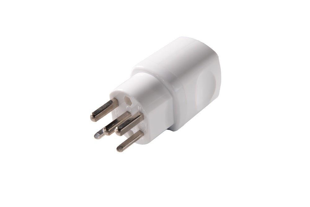 Martin Kaiser 5-Pole Swiss Plug Type 25/16 Amp Arctic White - 547/kws [30 Pieces]