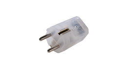 Martin Kaiser Transparent MK Plug With Earthing Contact Black Sleeve - 519oT/tr [50 Pieces]