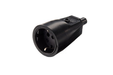 Martin Kaiser Black Mains Line Socket With Earthing Contact - 551/sw [20 Pieces]