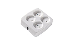 Martin Kaiser 4-Way Socket Without Earthing 16A Arcitc White - 510/kws [25 Pieces]