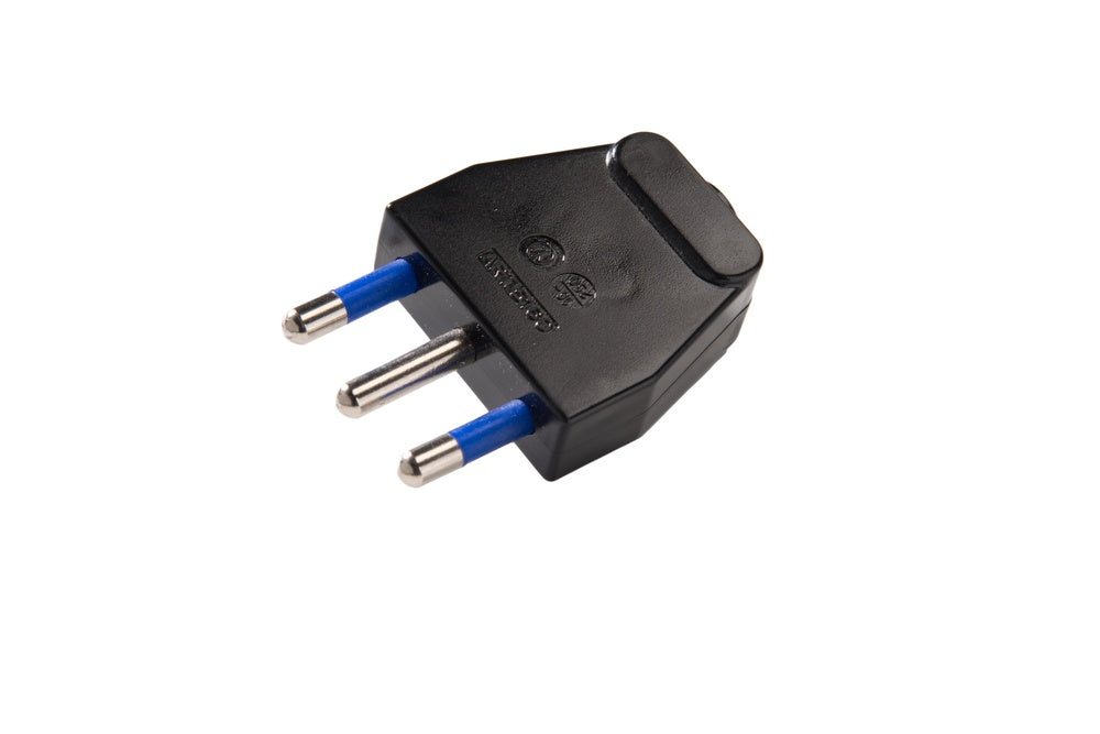 Martin Kaiser Black Italian Plug 16 Amp Type L Earthed - 855/sw [50 Pieces]