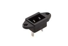 Martin Kaiser IEC Appliance Plug C10 70 Degree 6 Amp Black - 743/48/sw [100 Pieces]