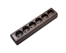 Martin Kaiser 6-Way 90 Degree Socket With Earthing Contact Brown - 1060/br [15 Pieces]