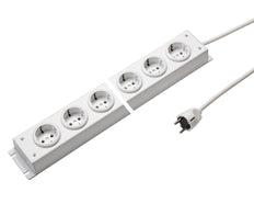 Martin Kaiser Power Outlet Strip 6-Way 90 Degrees 1.5M Cable - 1002ZL6WS15 [10 Pieces]