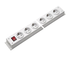 Martin Kaiser Power Outlet Strip 6-Way With Earth Contact And Switch - 1001/6ws [10 Pieces]