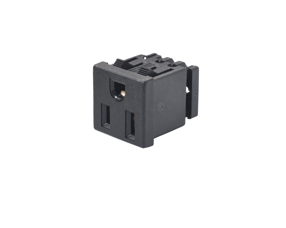 Martin Kaiser Flush-Fitting Black Socket Type B 15 Amp 125V IP20 US - 376/sw [50 Pieces]