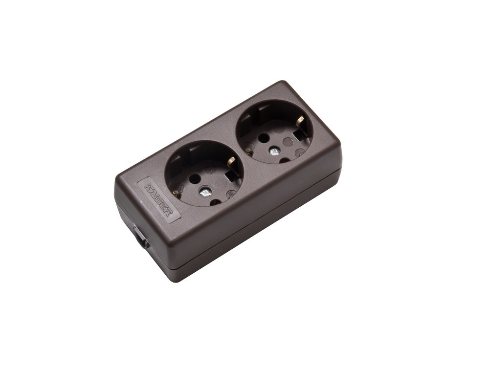 Martin Kaiser 2-Way Brown Socket With Earthing Contact - 1020/br [60 Pieces]