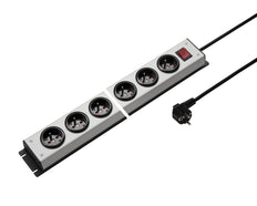 Martin Kaiser 6-Way Power Outlet Strip with Switch and Shutter 1.5m Cable - 1016KZL6L-SW15 [10 Pieces]