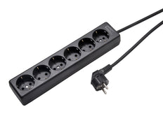6 Outlet Power Strip With 90 Degree Sockets 1.5M Cable - 1060ZL/15W/SW