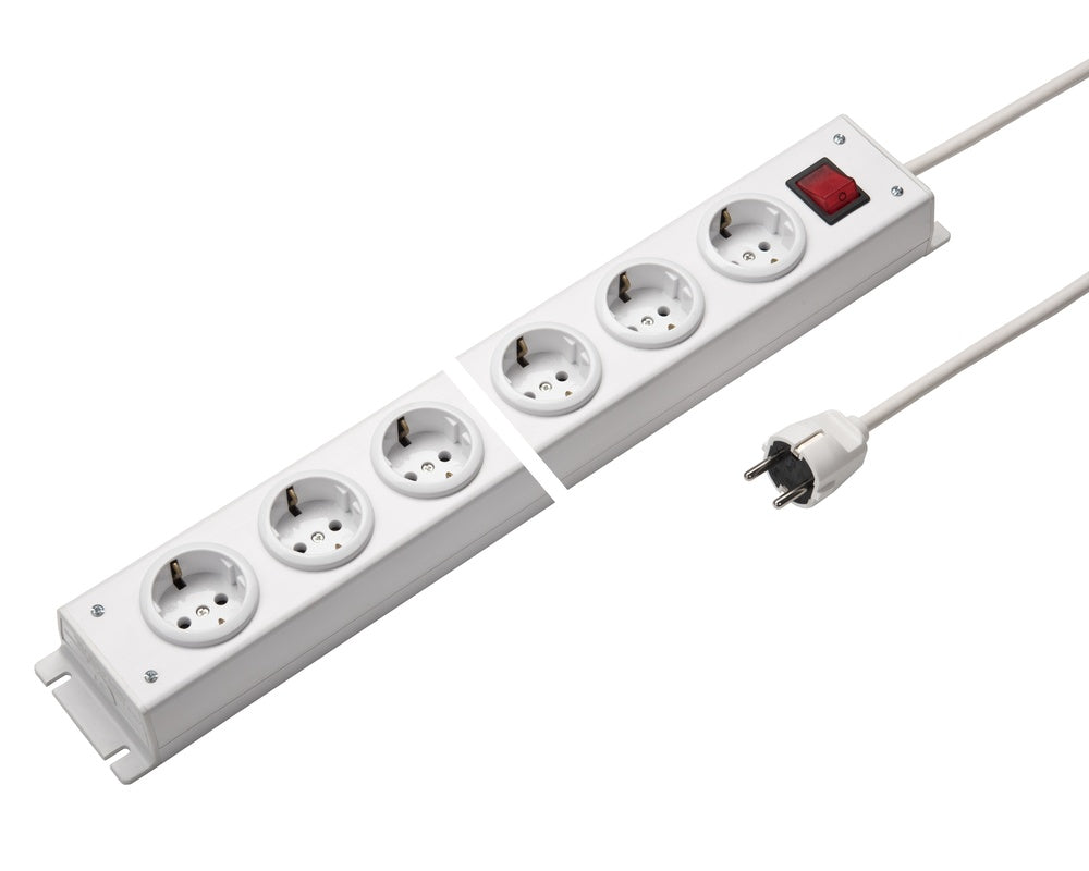 Martin Kaiser 4-Way Power Strip With Earthing Switch Cable 1.5M - 1001ZL4WS15 [10 Pieces]