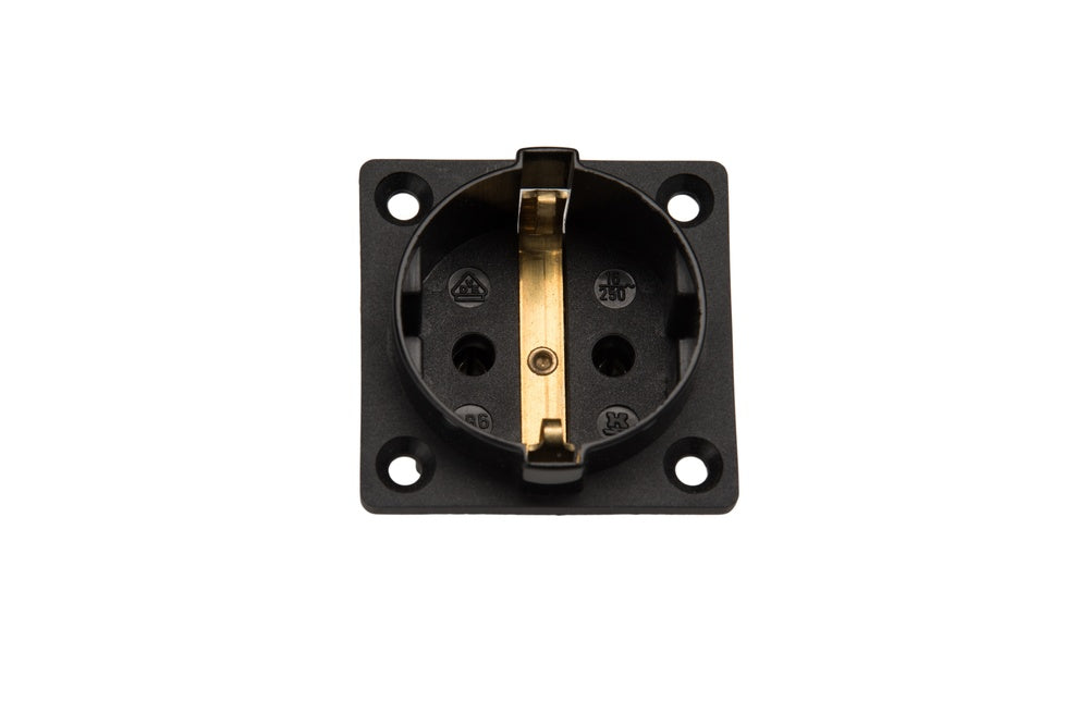 Martin Kaiser 1-Way Inbuilt Socket with Earthing Pin Black - 387/1/sw [45 Pieces]