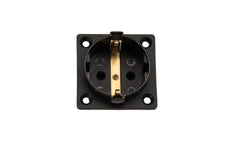 Martin Kaiser 1-Way Inbuilt Socket with Earthing Pin Black - 387/1/sw [45 Pieces]