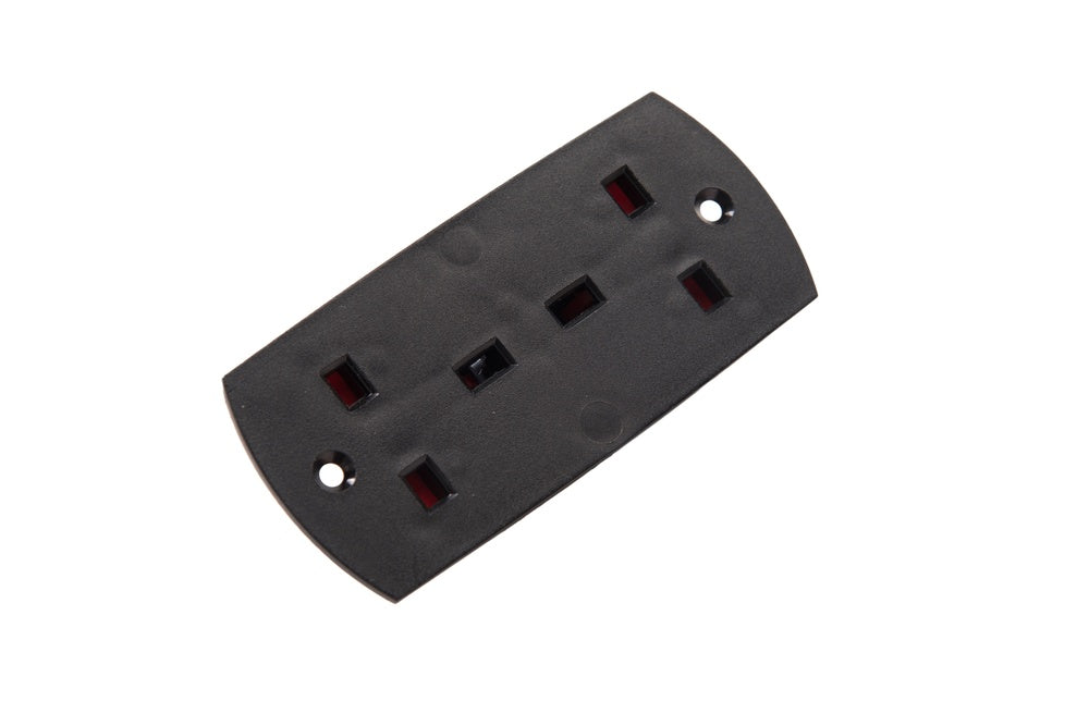 Martin Kaiser MK 2-Way Inset Device Socket Type G IP20 Black - 499/sw [20 Pieces]