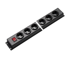 Martin Kaiser Power Outlet Strip 12-Way 90 Degree With Earthing Contact - 1001/12sw [10 Pieces]