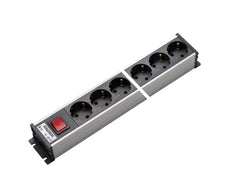 Martin Kaiser 10-Way Power Outlet Strip With Switch Grey-Black - 1101/10l-sw [10 Pieces]