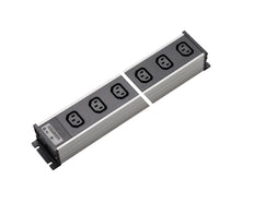 Martin Kaiser Power Outlet Strip 12-Way IEC C13 70 degrees /10Amp - 1122/12l-sw [10 Pieces]