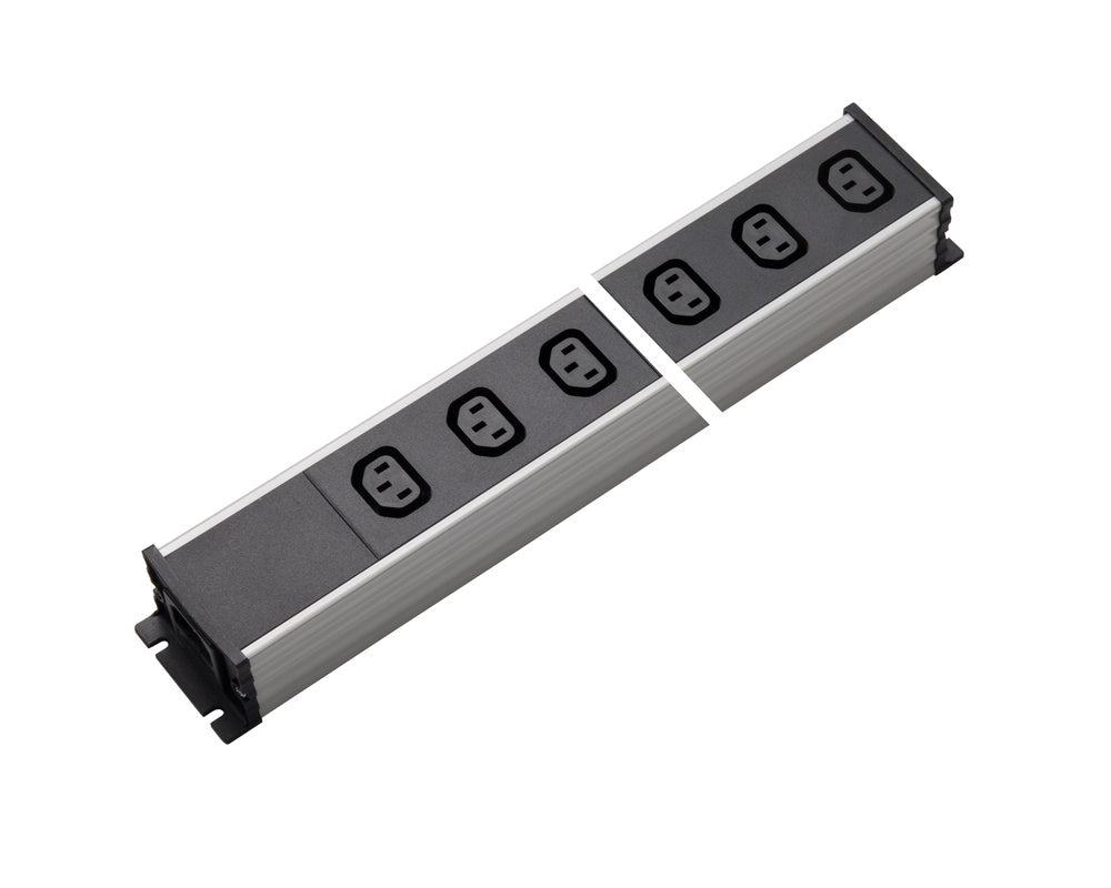 Martin Kaiser 6-Way Power Strip IEC Socket C13 70 degrees Without Switch - 1126/6l-sw [10 Pieces]
