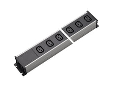 Martin Kaiser 6-Way Power Strip IEC Socket C13 70 degrees Without Switch - 1126/6l-sw [10 Pieces]