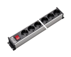 Martin Kaiser Aluminium 12-Way Power Outlet Strip With Switch - 1301/12sw [10 Pieces]