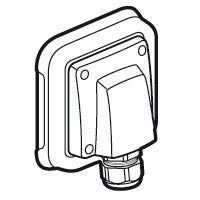 Legrand Plexo IP55 Cable Outlet ISO32 Inbuilt - 069850