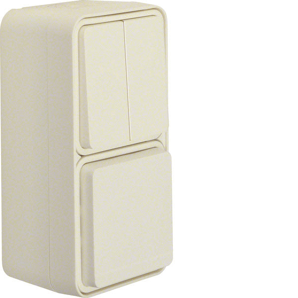 Hager Berker Combi Switch Socket With Hinged Cover And Enhanced Contact - 47903522
