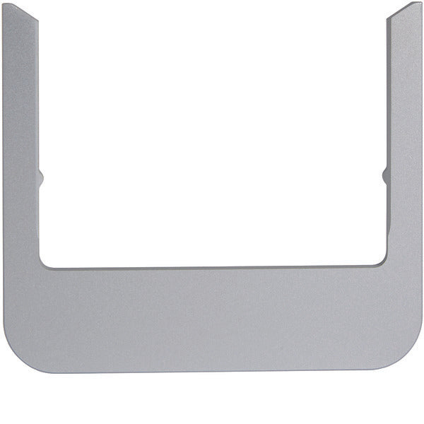 Hager Berker Design Window Rounded Aluminum - WD1153