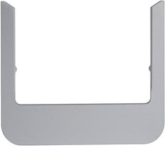 Hager Berker Design Window Rounded Aluminum - WD1153