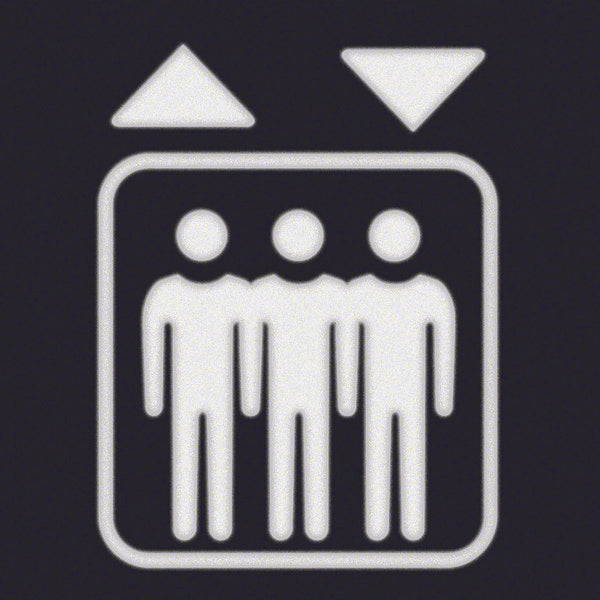 Berker Foil Square With Lift Symbol For LED Signal Light - 19058005 [2 pieces]