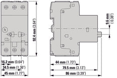 Eaton PKZM01 Motor Protection Circuit Breaker 4-6.3A - 286086