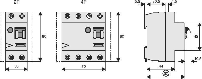 Eaton PFIM 4P 100A Type A RCCB Circuit Breaker - 102871