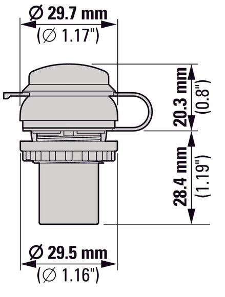 USB 3.0 Type A Titanium Bulkhead Interface - 147539