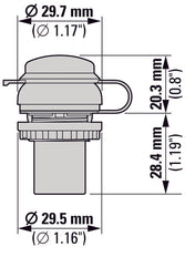 USB 3.0 Type A Titanium Bulkhead Interface - 147539
