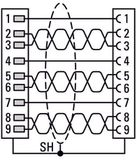 Eaton M22 USB 3.0 Panel Mount Interface Cable 0.6M - 107412