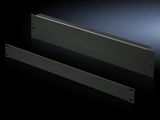 Rittal 1U 19-Inch Blanking Panel Black RAL9005 - 7151005 [2 Pieces]