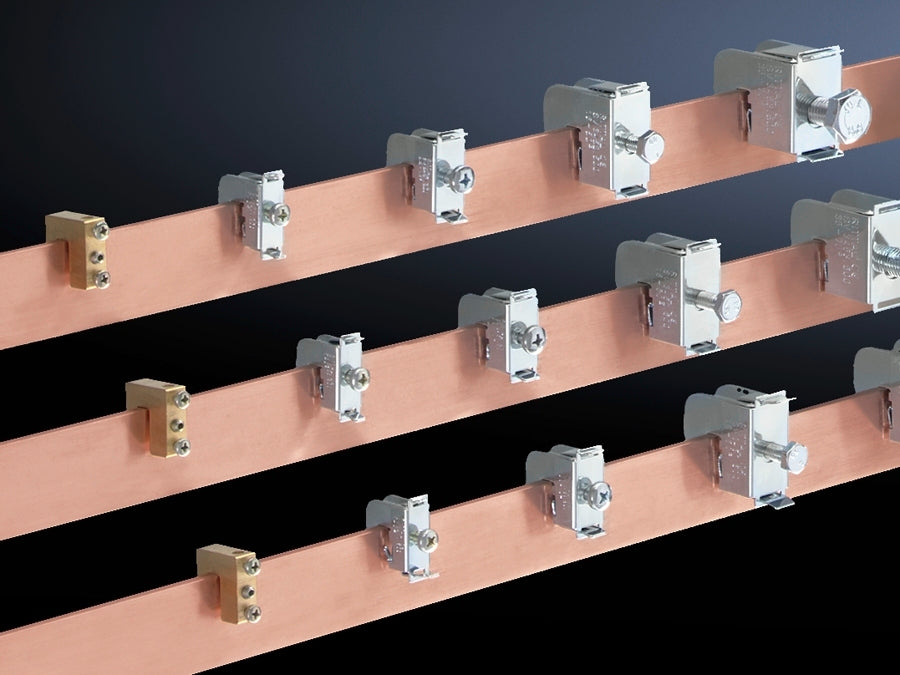 Rittal SV Conductor Clamp 1-4mm² 10mm Rail Mount - 3455500 [15 Pieces]