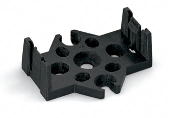 WAGO 5-Pole Distribution Mounting Plate Black - 770-625 [10 Pieces]