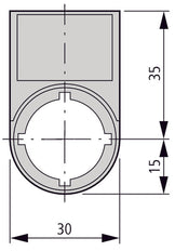 Eaton RMQ-Titan Label Mount For Control Buttons - 216392 [10 Pieces]