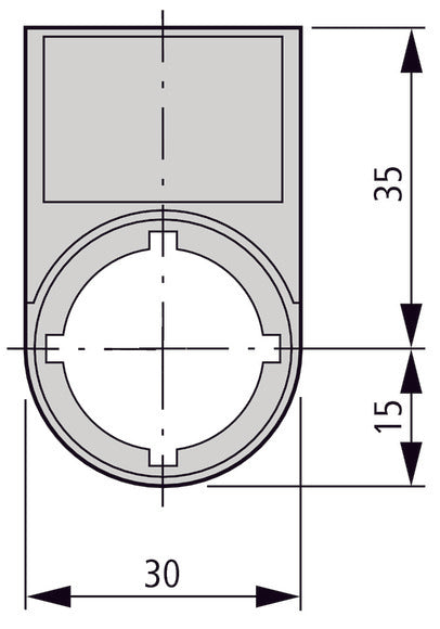 Eaton RMQ-Titan Label Holder With 0-I Symbol - 218147 [5 Pieces]