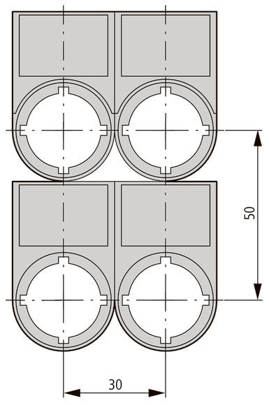 Eaton RMQ-Titan Stop Text Label Carrier 22mm - 216494 [5 Pieces]