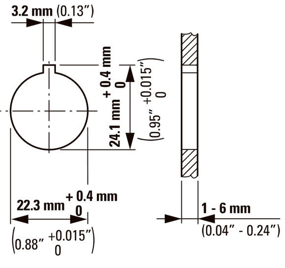 Eaton RMQ-Titan Stop Text Label Carrier 22mm - 216494 [5 Pieces]
